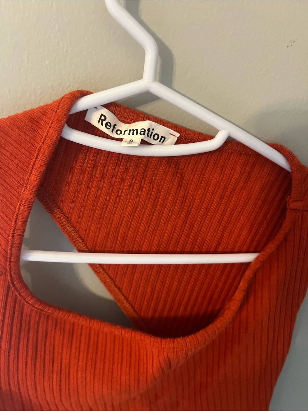 Reformation Open Back Ribbed Mini Dress - Picture 6 of 6